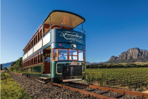 Full day Franschhoek hop on hop wine Tram tour from Cape Town
